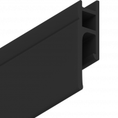 Профиль ПВХ Европрофиль чёрный теневой (2,5м) - 3D