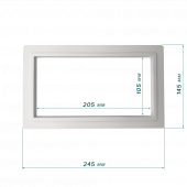 Платформа ПВХ прямоугольная Electrostandart (внутр. 205х105, наруж. 245х145)