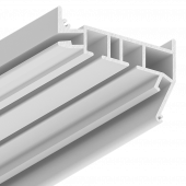 Профиль Парсек ПК15 Карниз двухрядный, белый (3,2м) - 3D