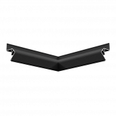 Угол внутренний 90° Flexy FLY 01, 25х25 см, чёрный - 3D