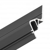 Профиль Flexy EURO 05 (ПФ8587) Теневой Флэкси, чёрный (2м) - 3D