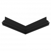 Угол внешний 90° Flexy FLY 02, 20х20 см, чёрный - 3D