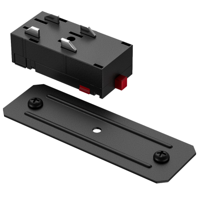 Трековый прямой коннектор EKS Colibri, чёрный 0923