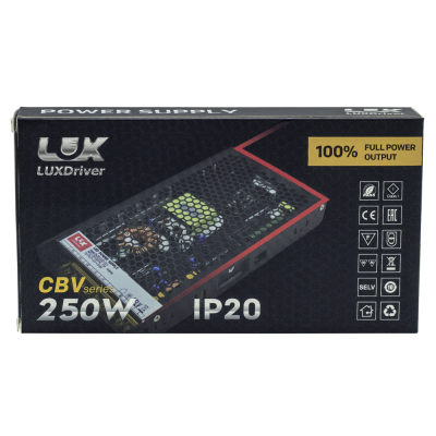 Блок питания LEDS POWER 24В 250Вт LUXDriver упаковка