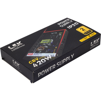 Блок питания LEDS POWER 24В 420Вт LUXDriver упаковка