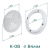 Комплект решётка магнитная с платформой К-08 (d84мм), белая - схема