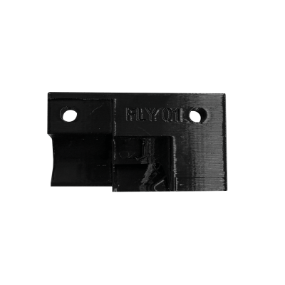 Прямой переход ПВХ багет - Fly 01 ПРАВЫЙ ЧЁРНЫЙ - вид 2