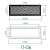 Комплект решётка магнитная с платформой П-06 (260х95мм), чёрная Комплект решётка магнитная с платформой П-06 (260х95мм), чёрная