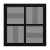 Комплект решётка магнитная с платформой КВ-01 (230х230мм), чёрная - решетка Комплект решётка магнитная с платформой КВ-01 (230х230мм), чёрная - решетка