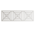 Решётка вентиляционная с платформой П-02 (230х110) магнитная, белая - решетка