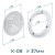 Комплект решётка магнитная с платформой К-08 (d37мм), белая - схема