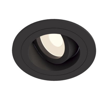Светильник Luminotti BASE MR16 GU10 круглый, чёрный вид 3