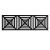 Решётка вентиляционная с платформой П-02 (230х110) магнитная, чёрная - решётка Решётка вентиляционная с платформой П-02 (230х110) магнитная, чёрная - решётка
