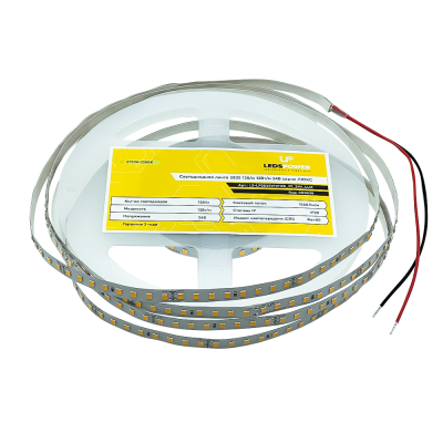 Светодиодная лента Leds Power 24В 12Вт м, 128св-д м, тёплая, ЛЮКС (5м) 000626 - вид 1