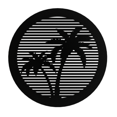 Решётка магнитная, металлическая К-07, чёрная - 3D
