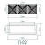 Решётка вентиляционная с платформой П-02 (230х110) магнитная, чёрная Решётка вентиляционная с платформой П-02 (230х110) магнитная, чёрная