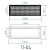 Комплект решётка магнитная с платформой П-04 (260х95мм), чёрная