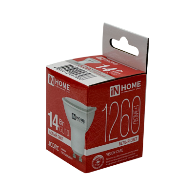 Лампа светодиодная In Home GU10 14W(1260Lm) 40007966K 4K 7966 - упаковка