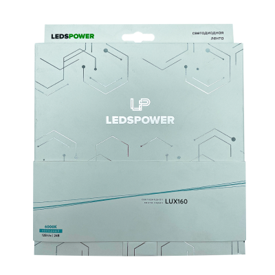 Светодиодная лента Leds Power 24В 128св-д м (12Вт м) IP20 холодная, Lux160 (5м) 006123 - упаковка