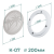 Решётка вентиляционная с платформой К-07 (d200) магнитная, белая - схема Решётка вентиляционная с платформой К-07 (d200) магнитная, белая - схема