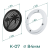 Решётка вентиляционная с платформой К-07 (d84) магнитная, чёрная - схема Решётка вентиляционная с платформой К-07 (d84) магнитная, чёрная - схема