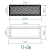 Комплект решётка магнитная с платформой П-06 (205х90мм), чёрная Комплект решётка магнитная с платформой П-06 (205х90мм), чёрная