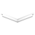 Угол внутренний 90° Flexy FLY 02, 20х20 см, белый - 3D Угол внутренний 90° Flexy FLY 02, 20х20 см, белый - 3D