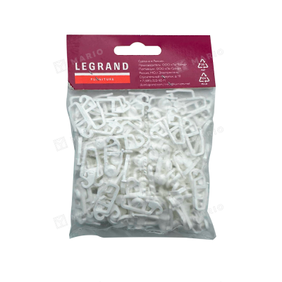Крючок для карниза ПВХ LEGRAND, упаковка (100шт) - упаковка