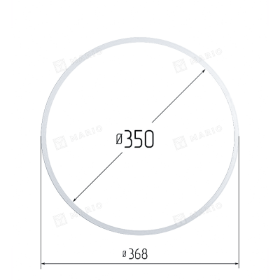 Термокольцо 350мм, белое