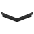 Угол внутренний 90° Flexy FLY 02, 20х20 см, чёрный - 3D