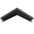 Угол внутренний 90° Flexy FLY 01, 20х20 см, чёрный - 3D, вид 2