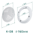Комплект решётка магнитная с платформой К-08 (d190мм), белая - схема Комплект решётка магнитная с платформой К-08 (d190мм), белая - схема