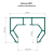 Профиль Alteza АМ 1 Карниз однорядный, чёрный (2м) - схема