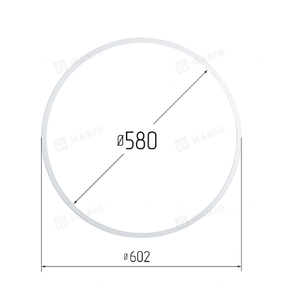 Термокольцо 580мм, белое