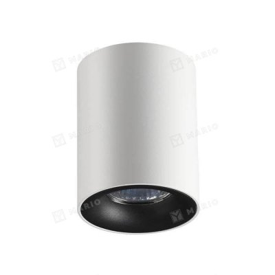 ODEON LIGHT 3569 1C ODL18 116 бел. с черн. накл. накл. св-к GU10 1 50W TUBORINO 80x102