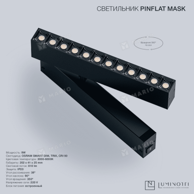 СВЕТИЛЬНИК PINFLAT MASK 9W
