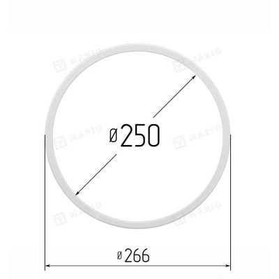 Термокольцо 250мм, прозрачное
