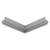 Угол внешний 90° Flexy FLY 02, 20х20 см, некрашеный - 3D