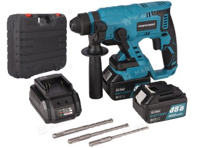Перфоратор аккумуляторный беcщеточный ProfiPower MKDHR-18V, T0058 - вид 2