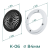 Комплект решётка магнитная с платформой К-06 (d100мм), чёрная - схема