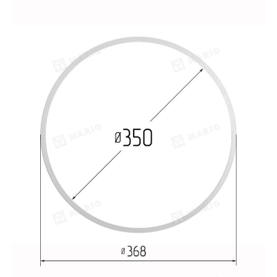 Термокольцо 350мм, прозрачное