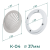 Комплект решётка магнитная с платформой К-04 (d50мм), белая - схема