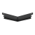 Угол внутренний 90° Alteza CONTOUR-PRO LED, 25х25 см, чёрный - 3D