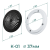 Комплект решётка магнитная с платформой К-01 (d50мм), чёрная - схема
