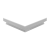 Угол внутренний 90° Flexy FLY 02, 20х20 см, некрашеный - 3D, вид 2