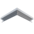Угол внутренний 90° Flexy FLY 01, 20х20 см, некрашеный - 3D, вид 2 Угол внутренний 90° Flexy FLY 01, 20х20 см, некрашеный - 3D, вид 2