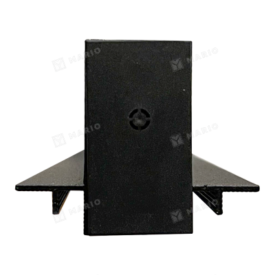 Шинопровод для ГКЛ Luminotti SLIMLINE, чёрный (2м), с чернением токопровода - 3