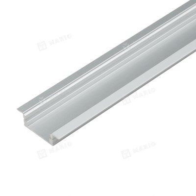 Профиль для светодиодной ленты врезной анодированный Uniel UFE-A11 Silver 200 Polybag (2м)