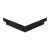 Угол внутренний 90° Flexy FLY 02, 20х20 см, чёрный - 3D, вид 2