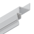 Профиль Alteza Contour-Pro LED, парящий под вставку некрашеный (2м) - 3D